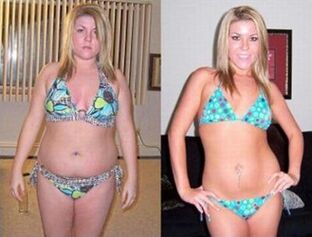 Enne ja pärast 6 kg kaotamist arbuusidieediga